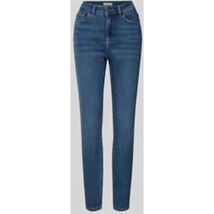 Stone-washed skinny fit jeans
