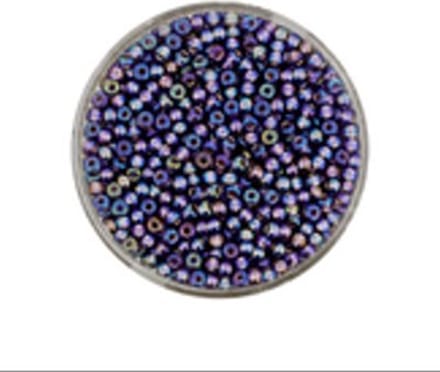 9660-394 Jap. Miyukirocailles - 2,2mm - silverlined tanzanite rainbow - 12 gram