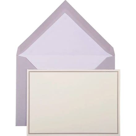 Kaart met rand + gelegde envelop G.Lalo (x10)