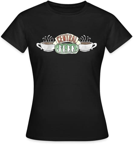 Friends Central Perk Logo Sketch T-Shirt Dames