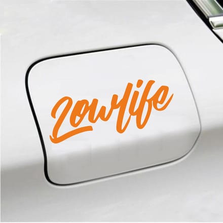 Bumpersticker - Lowlife - 6,4 X 16,8 - Oranje