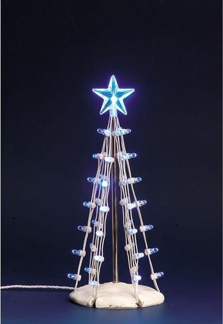 Lemax Kerstdecoratie Lemax - Lighted Silhouette Tree(Blue), M, B/O (4.5v)