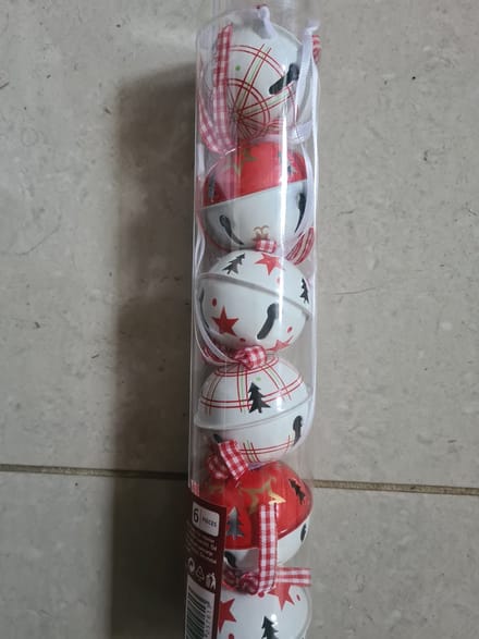 Melinera Kerst ballen 6 stuks van metaal