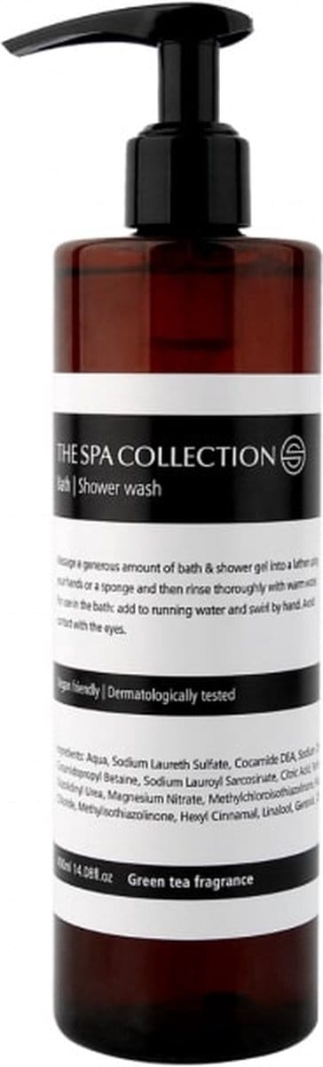 The Spa Collection Green Tea - Showergel - Body wash - 400 ml pompfles