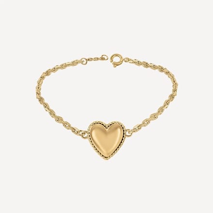 Maeva Heart Armband Gold