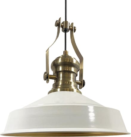 Bamyum Hanglamp Vintage, Wit Grote Lamp