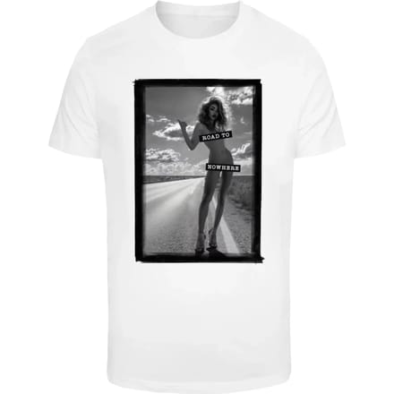 Mister Tee - Road To Nowhere Heren Tshirt - XL - Wit