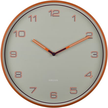 Karlsson wandklok lined numbers helder- Ø40cm