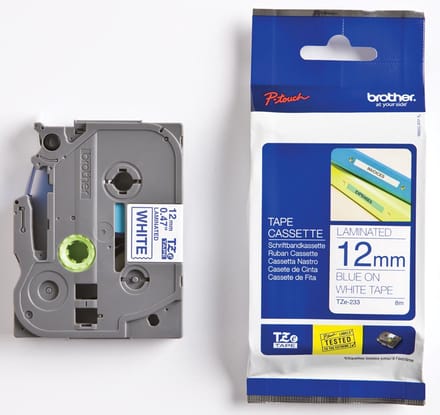 Laminated Tape Brother TZE233 White