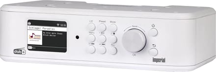 DABMAN i460 Internetradio DAB+ FM Bluetooth 5.1 Streamingdiensten Wandmontage Keukenonderbouw Hotelmodus USB-opname Wit