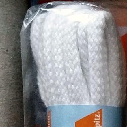 3 mm x 150 cm Wit - Rond Cord 100% katoen schoenveter