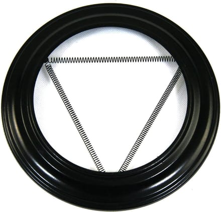 Kachelpijp Rozet Plafond/Wand Ø150mm Zwart