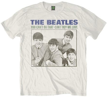 The Beatles - You Can't Do That Heren Tshirt - M - Wit
