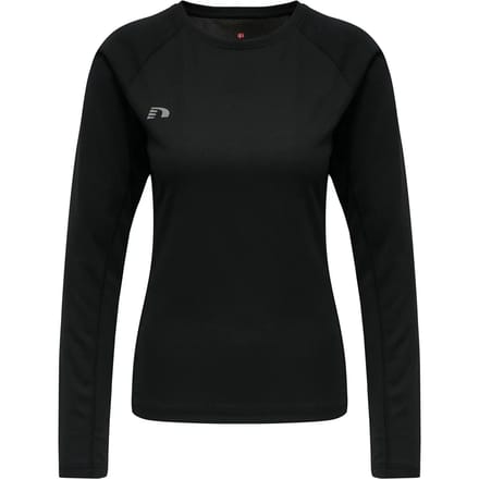 Newline Core Running LS Shirt Dames - zwart - maat L