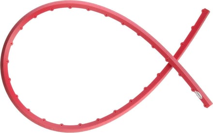 Gebogen Liniaal - Flexibele Meetlat - Model Maken - Onbreekbaar Kunststof - 600 mm - Rood