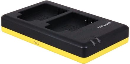 Huismerk Duo oplader voor 2 camera accu's Olympus Li-90B