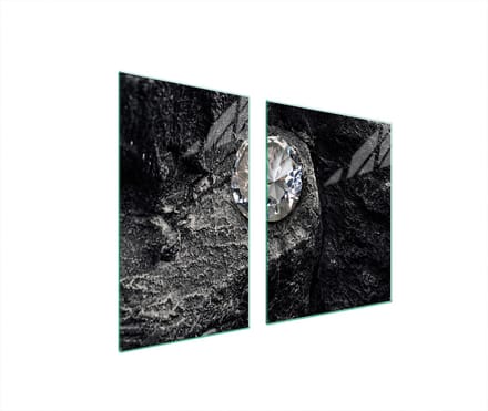 TMK ArtDeko - Snijplank - 100x52 cm - Diament - Glas