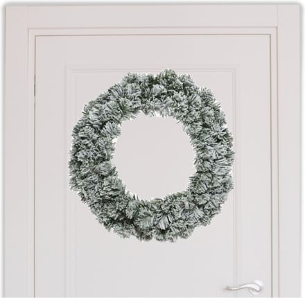 Kerstkrans/dennenkrans - groen - 60 cm - kerstkransen