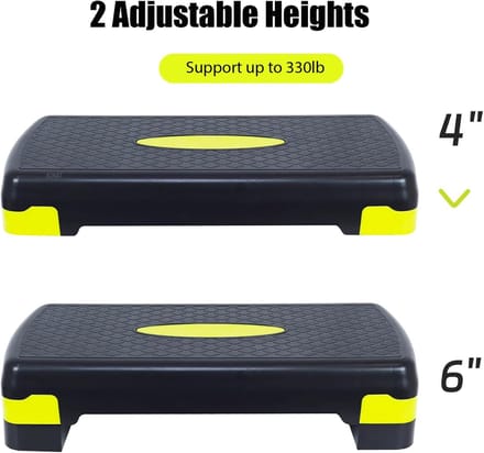 Stepbench met antislip oppervlak, aerobic-plank voor thuis/fitnessstudio, oefening/kantoor