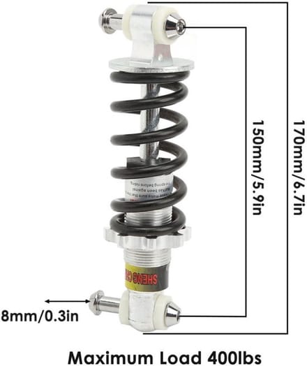 Store_8 - Schokdemper - 150 mm - Universeel - Fiets - 400 Lbs