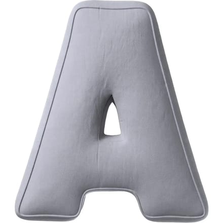Kussen letter a Yellow Tipi Posh Velvet