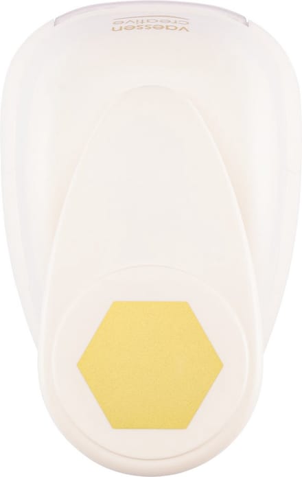 Vaessen Creative Pons - Figuurpons - Hexagon - 4,4 x5,1 cm