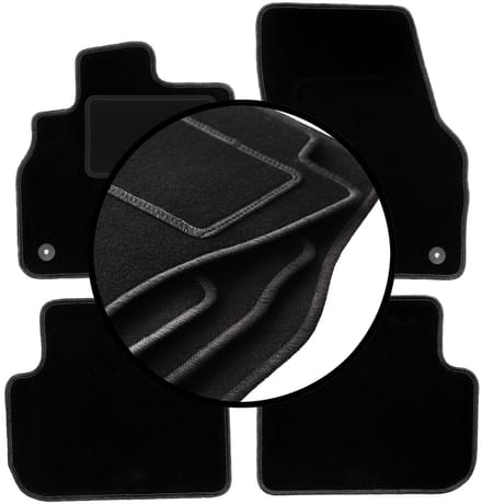 Complete set veloursmatten voor: Audi Q3 II F3 SUV (2018-)
