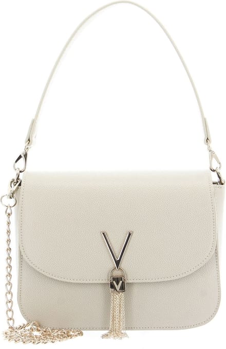 VALENTINO Schoudertas Handtas Divina Shoulder Bag Ecru Wit