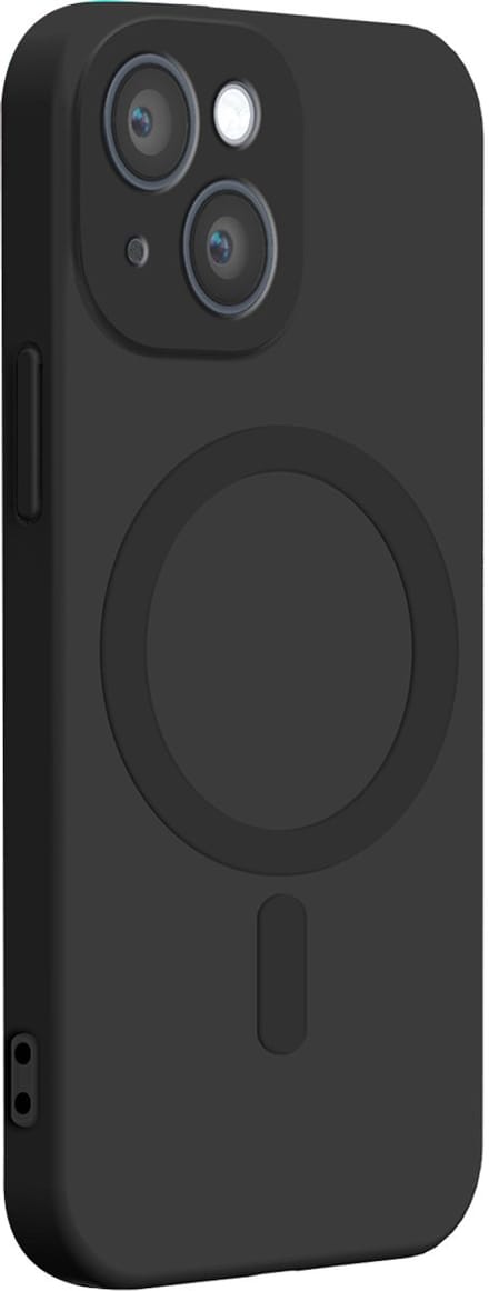 Bigben Connected, Hoesje geschikt voor iPhone 14 Plus - Siliconen MagSafe Compatibel, Zwart