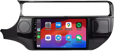 CarPlay autoradio geschikt voor Kia Rio (2015–2017) | 9 inch | Android 13 | Draadloos Apple CarPlay & Android Auto | 2GB + 32GB | QuadCore processor | Denago DNG-A63 | 2025 model | 2015 2016 2017 | Bluetooth & Wifi