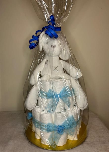Luiertaart jongen - A-merk pampers, inclusief gratis cadeautje