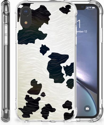 Apple iPhone Xr Case Anti-shock Koeienvlekken