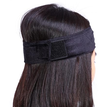 1 stuks Flexibele Fluwelen Bevestiging Pruik Grip Sjaal Haarband Hoofdband Zwart zwart