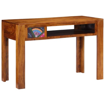 vidaXL - Schrijfbureau - met - lade - met - opslag - Bruin - 110 - x - 50 - x - 73 - cm