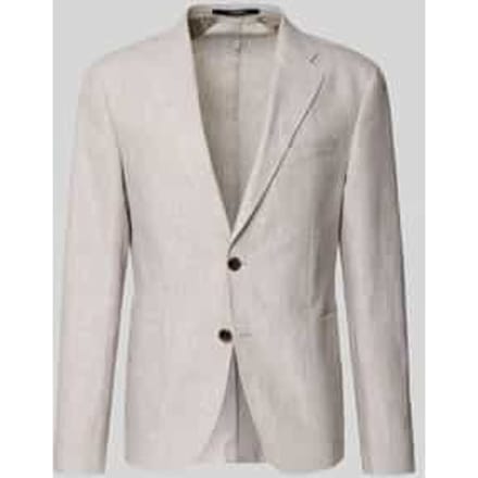 slim fit 2-knoops colbert van linnen model 'Hoverest'