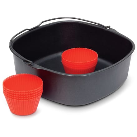 Philips Ovenschaal & Bakblik Airfryer Accessoire - HD9945/01 - Geschikt voor Philips - Bakaccessoire met 7 muffin cups