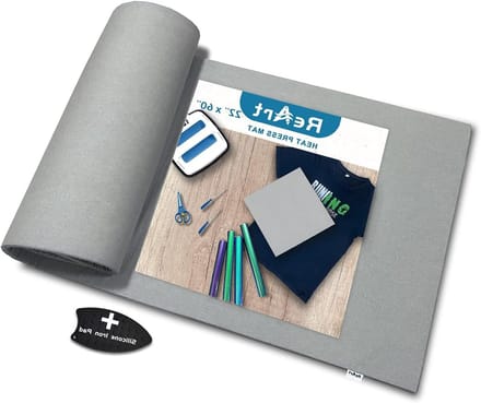 ReArt 17" x 17" Heat Press Mat for Cricut Easypress Both Sides Applicable - Mat for Heat Press Machines and HTV and Iron on Projects