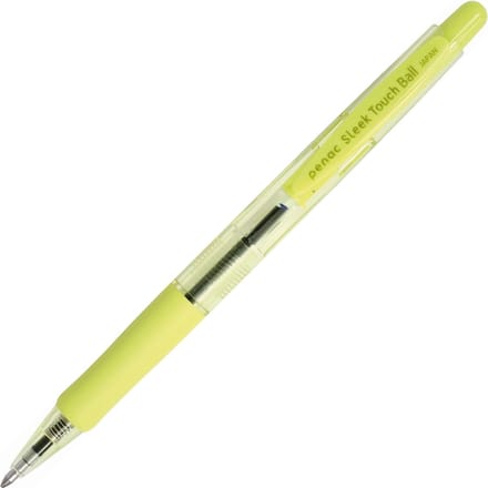 Penac Balpen - Sleek Touch - Geel - 1.0mm - Blauw inkt