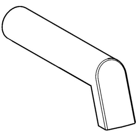 Hansa wall spout complete, 24 cm