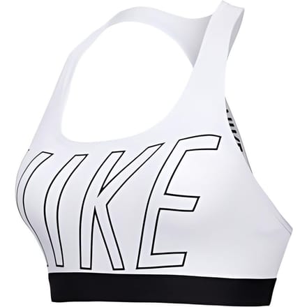 Soutien-gorge de sport Nike Logo Imprimé Lettres Sous-vêtements Femme Blanc 938824-100 L white