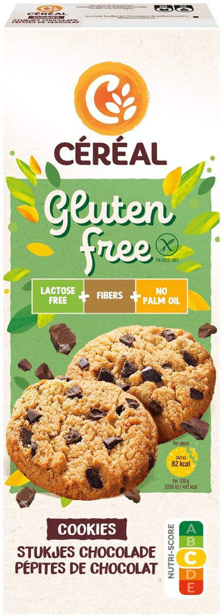 Cereal glf cookies choc 150 gr