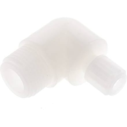 6x4mm & G1/2'' PVDF L-Vorm Knelfitting Buitendraad 10bar