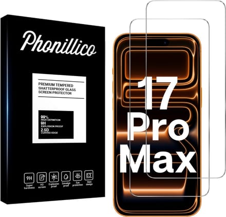 Screenprotector geschikt voor iPhone 17 Pro Max - 2 stuks Beschermglas van glas Transparante glazen schermbeschermfolie