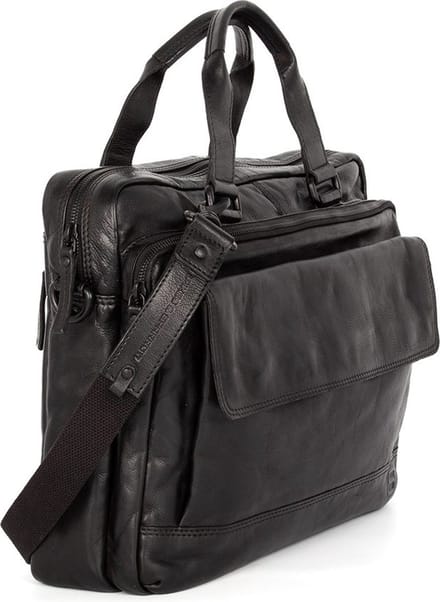Leren Laptoptas - 15 inch - Kevin - Zwart