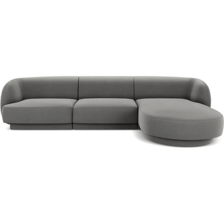 3.5-zitshoekbank Miley rechts velvet | Micadoni Limited Edition