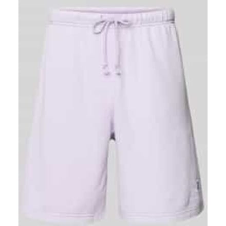 Regular fit bermuda met labelstitching