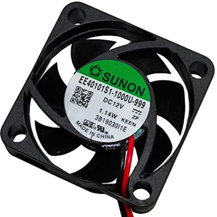 12V DC Axial Fan 40x40x10mm - 7300 RPM - 13.9 m³/h
