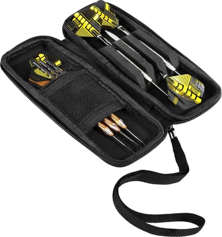 Stevige Dartpijlen etui voor 3 sets – Carbon look – Universele dartcase
