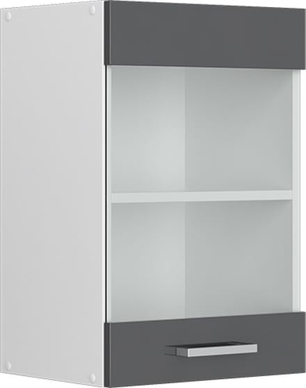 Vicco R-Line Hangkast – 40 cm met glazen deur Antraciet Hoogglans