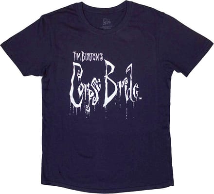 Corpse Bride - Logo Heren T-shirt - S - Blauw